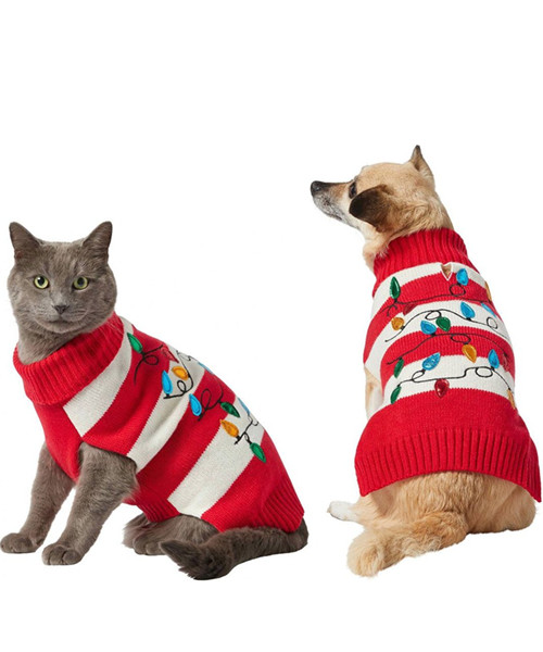 Frisco String Christmas Lights Hundepullover